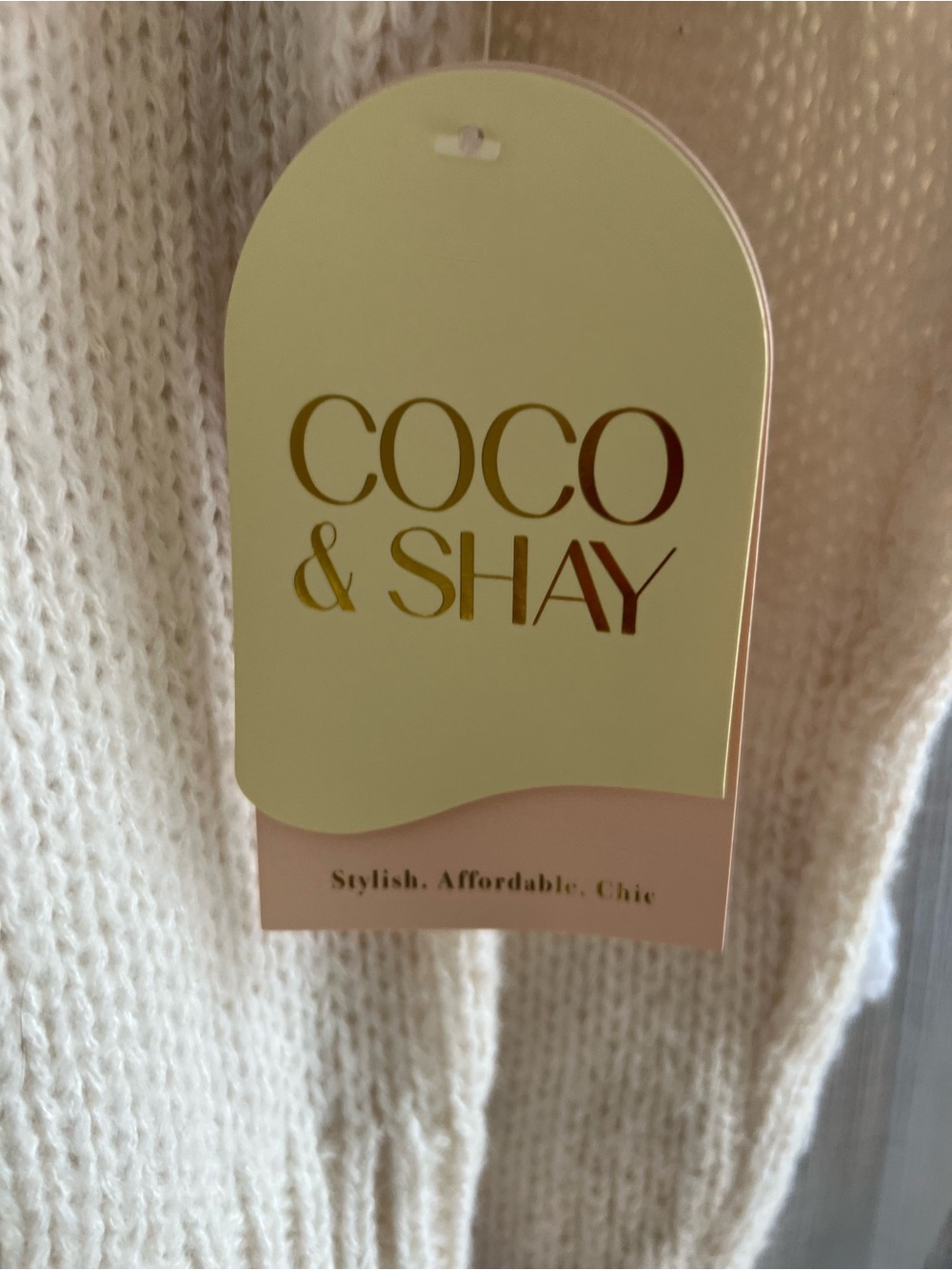 Coco & Shay Cream & Red Lobster Knit Sweater - Picture 3 of 5